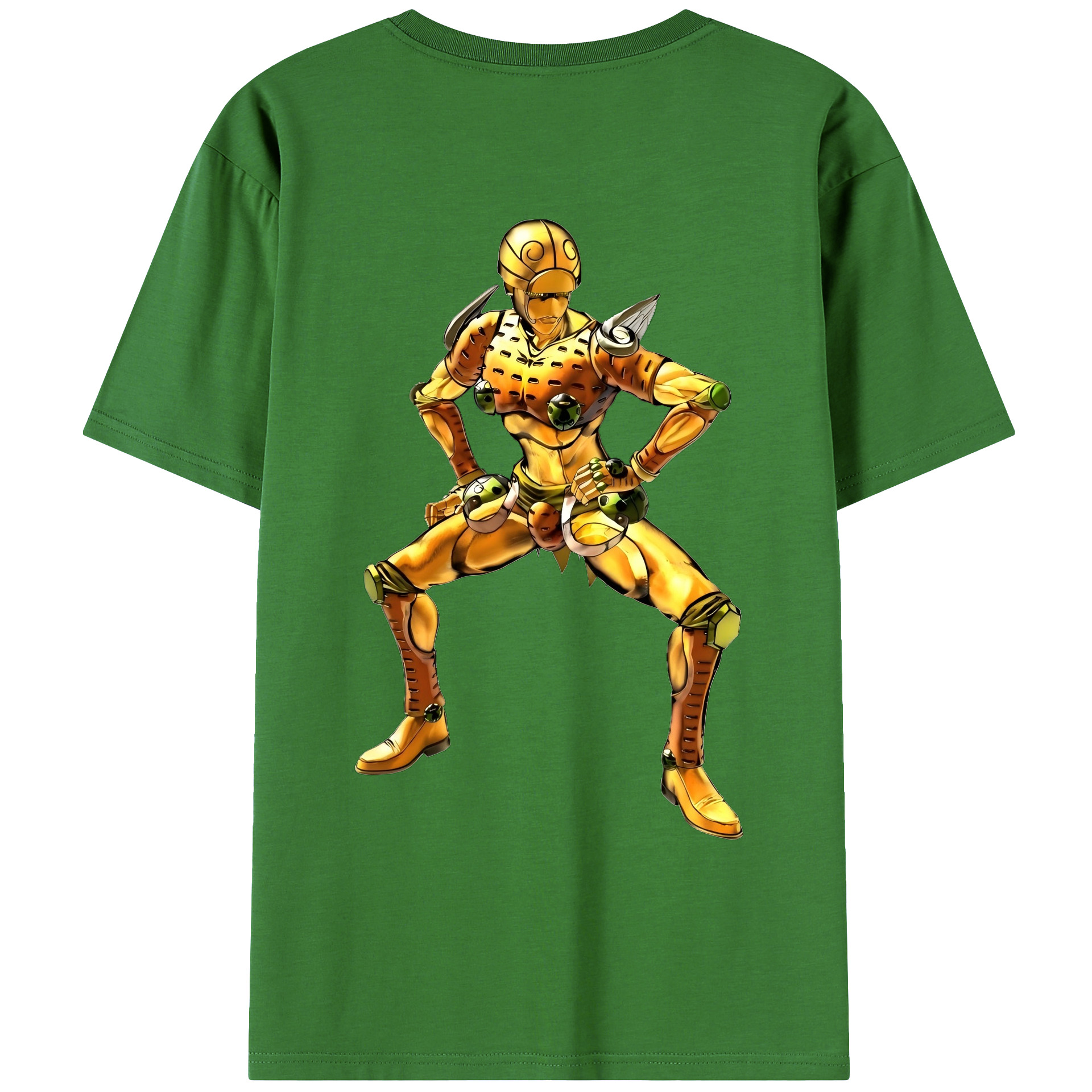 （画像用） ジョジョの奇妙な冒険 ジョルノ?ジョバァーナ JoJo's Bizarre Adventure Giorno Giovanna レディース半袖Tシャツ(バックプリント)